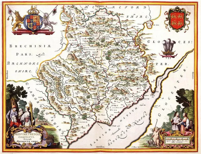 Framed Print : Nederlands: In 1645 bracht Joan Blaeu (1598-1673) met veel succes een atlas van Engeland op de markt Framed Print : Nederlands: In 1645 bracht Joan Blaeu (1598-1673) met veel succes een atlas van Engeland op de markt