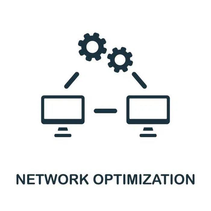 Framed Print : Network Optimization flat icon