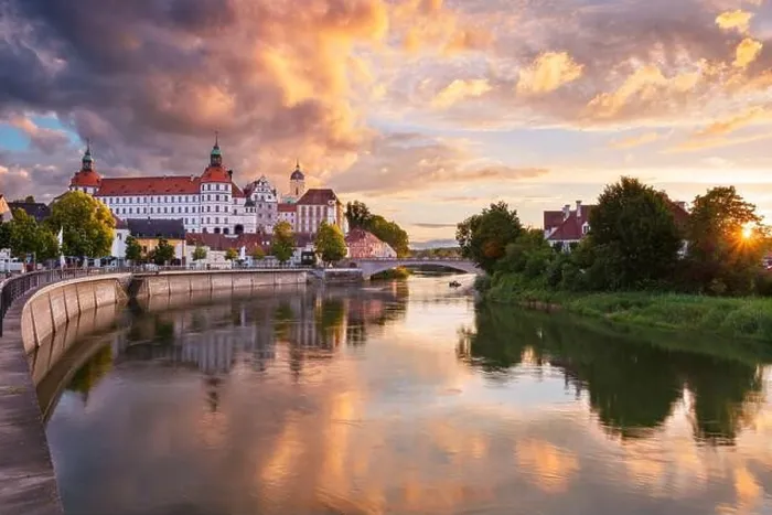 Framed Print : Neuburg an der Donau, Germany. Cityscape image of Neuburg an der Donau, Germany at summer sunset Framed Print : Neuburg an der Donau, Germany. Cityscape image of Neuburg an der Donau, Germany at summer sunset