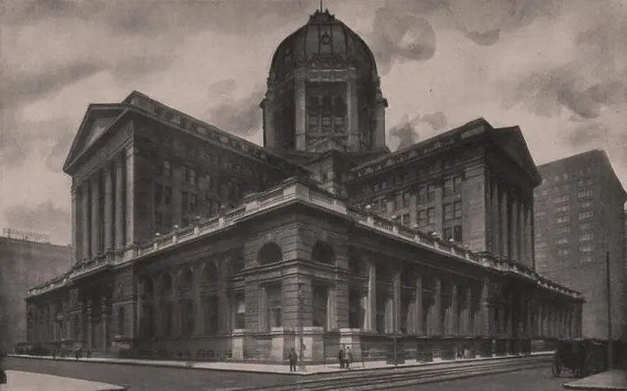 Framed Print : The New Chicago Post Office & United States Federal Building; Dearborn Street, Jackson Boulevard, Clark, & Adams streets Framed Print : The New Chicago Post Office & United States Federal Building; Dearborn Street, Jackson Boulevard, Clark, & Adams streets