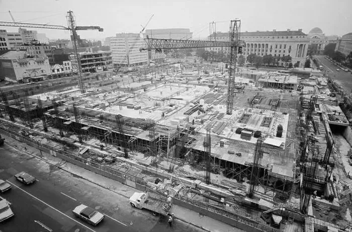 Framed Print : New FBI building under construction - 1971 - Washington, DC Framed Print : New FBI building under construction - 1971 - Washington, DC