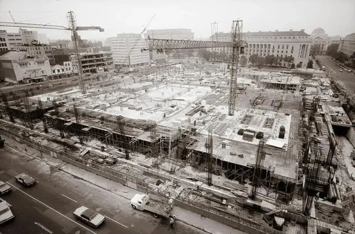 Framed Print : New FBI building under construction - 1971 - Washington, DC Framed Print : New FBI building under construction - 1971 - Washington, DC