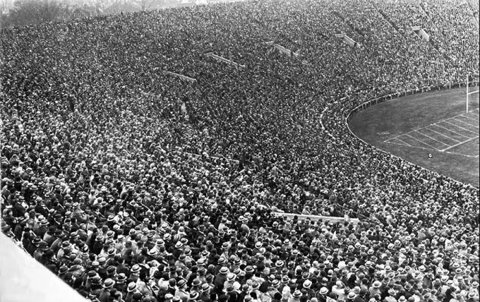 Framed Print : New Haven, Connecticut: c. 1916 The huge crowd watching the Harvard-Yale football game at the Yale Bowl Framed Print : New Haven, Connecticut: c. 1916 The huge crowd watching the Harvard-Yale football game at the Yale Bowl