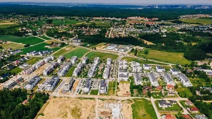Framed Print : New housing estates from the air
