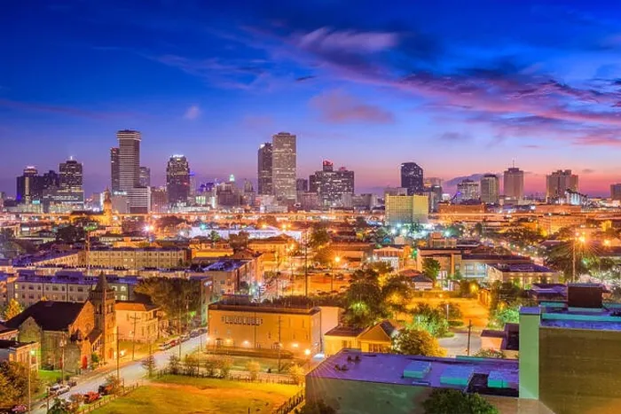 Framed Print : New Orleans, Louisiana, USA downtown city skyline Framed Print : New Orleans, Louisiana, USA downtown city skyline