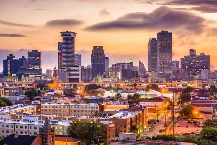 Framed Print : New Orleans, Louisiana, USA downtown skyline Framed Print : New Orleans, Louisiana, USA downtown skyline