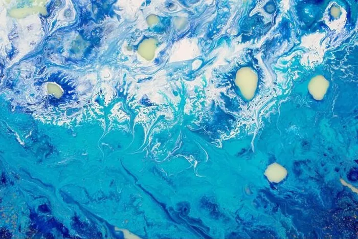 Framed Print : New painting background in your adorable blue tone
