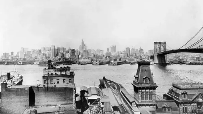 Framed Print : New York City from Brooklyn 1911 Framed Print : New York City from Brooklyn 1911
