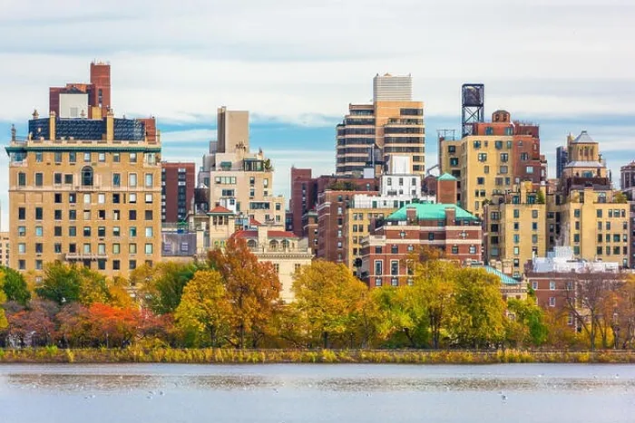 Framed Print : New York, New York, USA at Central Park and reservoir in autumn season Framed Print : New York, New York, USA at Central Park and reservoir in autumn season