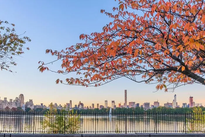 Framed Print : New York, New York, USA at Central Park and reservoir in autumn season Framed Print : New York, New York, USA at Central Park and reservoir in autumn season