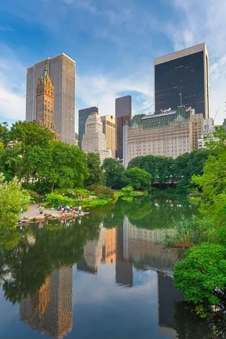 Framed Print : New York, New York, USA Central Park South skyline from Central Park Framed Print : New York, New York, USA Central Park South skyline from Central Park