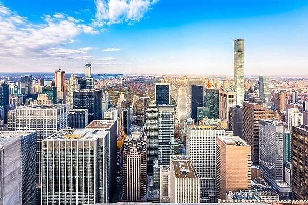 New York, New York, USA cityscape in Manhattan