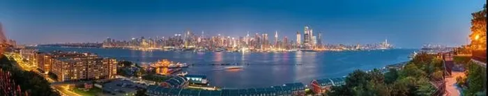 Framed Print : New York, New York, USA Midtown Manhattan skyline on the Hudson River at night Framed Print : New York, New York, USA Midtown Manhattan skyline on the Hudson River at night