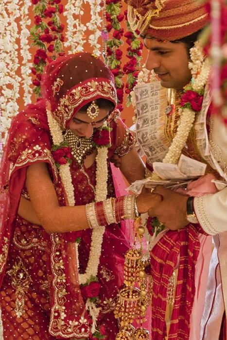 Framed Print : Newly wed Indian couple at their Wedding ceremony Framed Print : Newly wed Indian couple at their Wedding ceremony