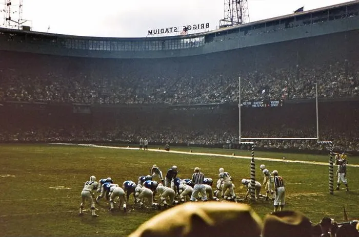 Framed Print : NFL History: Detroit Lions NFL game vs Framed Print : NFL History: Detroit Lions NFL game vs
