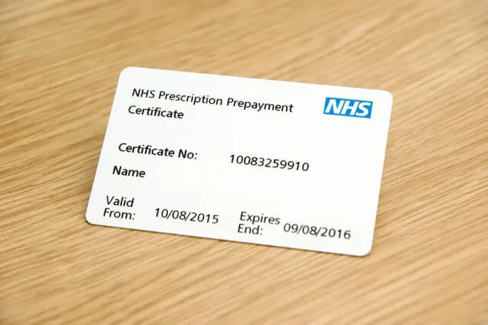 Framed Print : NHS prescription prepayment certificate (useful when lots of medication is taken eg 2 or more scripts a month)