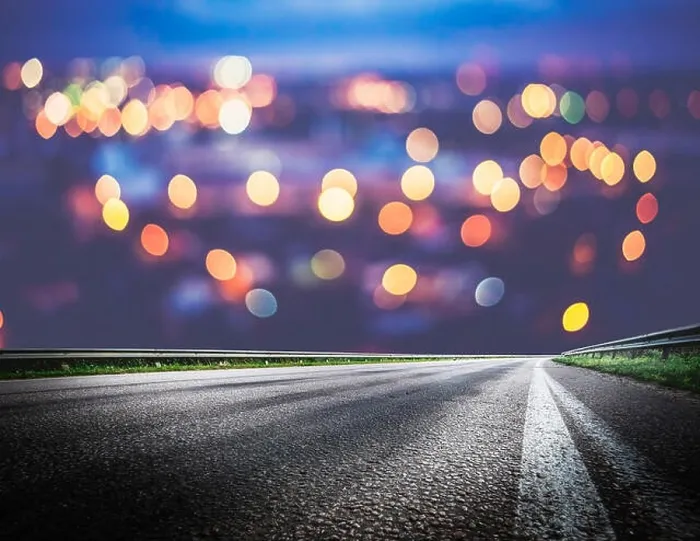 Framed Print : Night city lights bokeh Framed Print : Night city lights bokeh