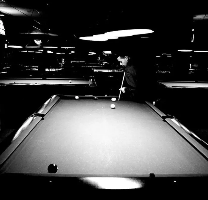 Framed Print : Night at the Pool Hall Framed Print : Night at the Pool Hall