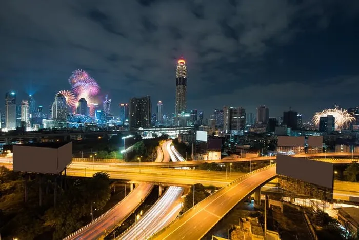 Framed Print : Night view 2018 new year celebration with skyscraper in business district in Bangkok Thailand. Light show at Magnolias Ratchaprasong in Bangkok, Thail Framed Print : Night view 2018 new year celebration with skyscraper in business district in Bangkok Thailand. Light show at Magnolias Ratchaprasong in Bangkok, Thail