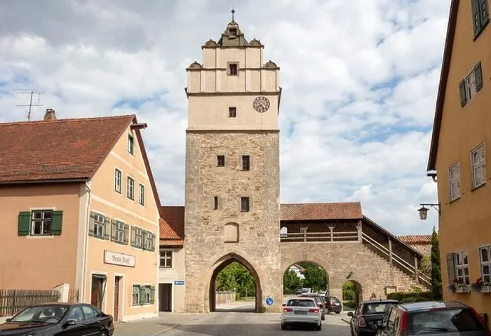 Framed Print : Nördlinger Tor in Dinkelsbühl from the inside, Middle Franconia, Bavaria, Germany
