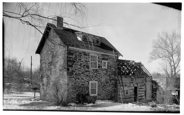 Framed Print : NORTH (REAR) ELEVATION Lawrence Cabin, State Route 3, Havertown, Delaware County, PA Framed Print : NORTH (REAR) ELEVATION Lawrence Cabin, State Route 3, Havertown, Delaware County, PA