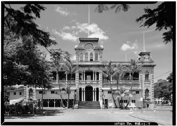 Framed Print : NORTHEAST FACADE - Iolani Palace, King and Richards Streets, Honolulu, Honolulu County, HI Framed Print : NORTHEAST FACADE - Iolani Palace, King and Richards Streets, Honolulu, Honolulu County, HI
