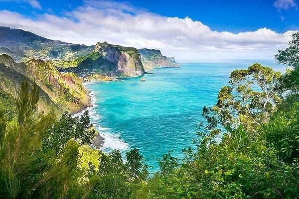 Northern coastline of Madeira Island, Portugal