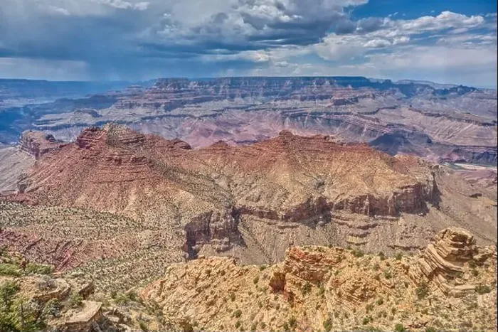 Framed Print : Northwest view of Grand Canyon South Rim Arizona from the top floor of the historic Watchtower Framed Print : Northwest view of Grand Canyon South Rim Arizona from the top floor of the historic Watchtower