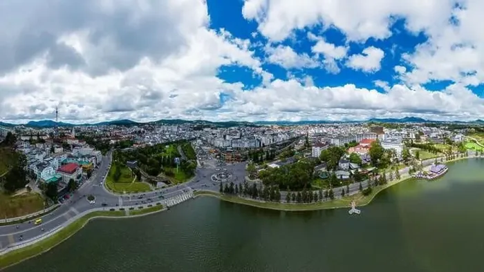 Framed Print : November 17, 2022: panoramic view of Da Lat city, Lam Dong province, Vietnam Framed Print : November 17, 2022: panoramic view of Da Lat city, Lam Dong province, Vietnam