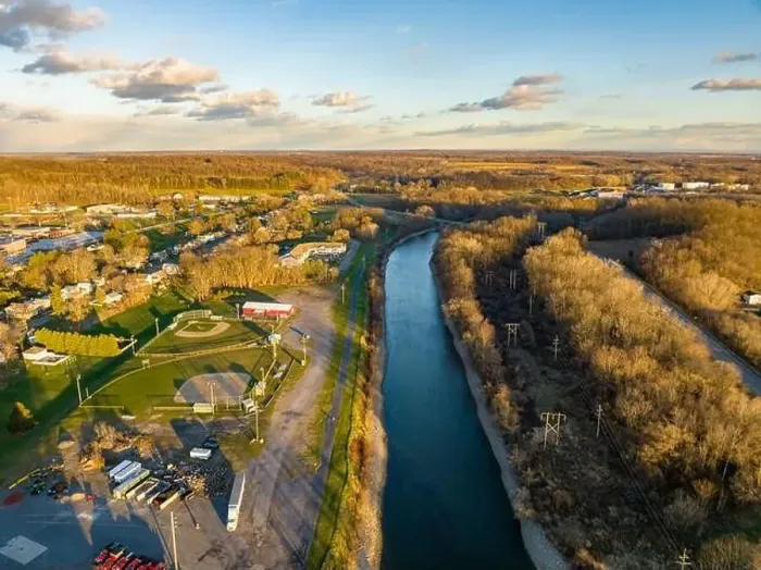Framed Print : November 20, 2022 Afternoon fall, autumn aerial drone photo of the Hamlet of Lyons New York, USA Framed Print : November 20, 2022 Afternoon fall, autumn aerial drone photo of the Hamlet of Lyons New York, USA
