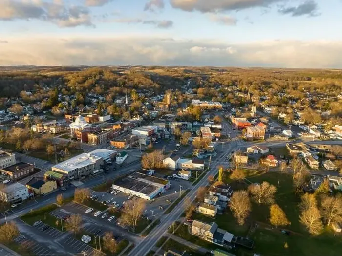 Framed Print : November 20, 2022 Afternoon fall, autumn aerial drone photo of the Hamlet of Lyons New York, USA Framed Print : November 20, 2022 Afternoon fall, autumn aerial drone photo of the Hamlet of Lyons New York, USA