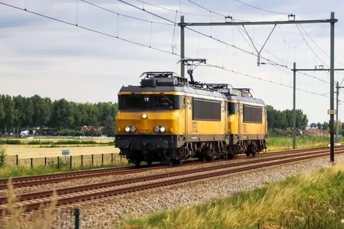 Framed Print : NS Alsthom 1700 locmotives 1750 and 1752 at Railroad track at Moordrecht in the Netherlands Framed Print : NS Alsthom 1700 locmotives 1750 and 1752 at Railroad track at Moordrecht in the Netherlands