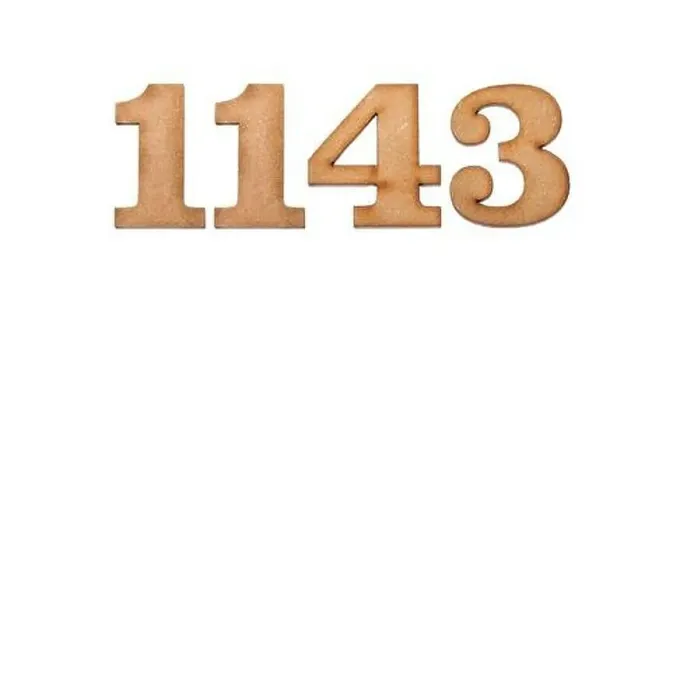 Framed Print : Number 1143 in wood, isolated on white background Framed Print : Number 1143 in wood, isolated on white background