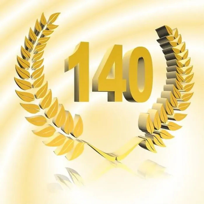Framed Print : Number 140 with laurel wreath or honor wreath as a 3D-illustration, 3D-rendering Framed Print : Number 140 with laurel wreath or honor wreath as a 3D-illustration, 3D-rendering