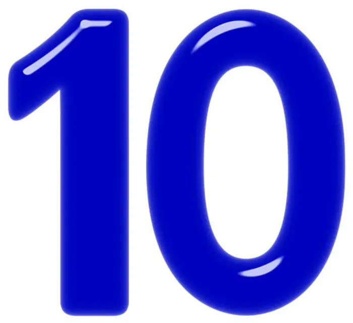 Framed Print : Numeral 10, ten, isolated on white background, 3d render Framed Print : Numeral 10, ten, isolated on white background, 3d render