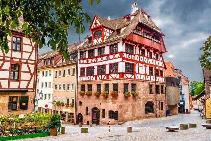 Framed Print : Nuremberg, Germany at the historic Albrecht Durer House Framed Print : Nuremberg, Germany at the historic Albrecht Durer House