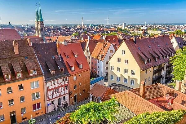 Nuremberg, Germany old town skyline