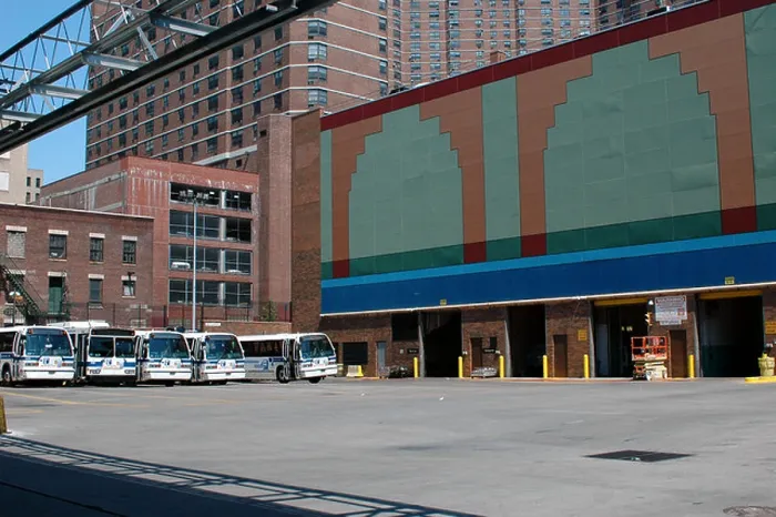 Framed Print : NYC New York City Transit Authority Manhattanville Bus Depot Framed Print : NYC New York City Transit Authority Manhattanville Bus Depot