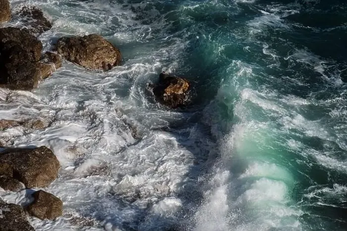 Framed Print : Ocean wave background breaking sea water rocky shore rough seas turquoise water gradient foam Framed Print : Ocean wave background breaking sea water rocky shore rough seas turquoise water gradient foam