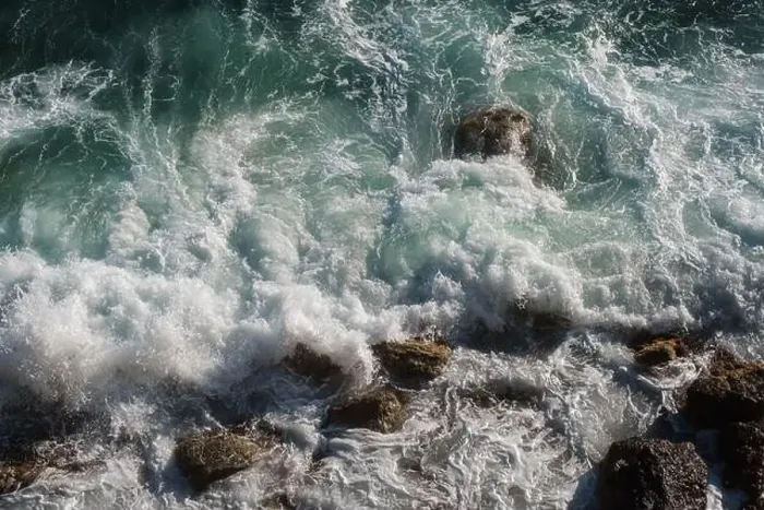 Framed Print : Ocean wave background breaking sea water rocky shore rough seas turquoise water gradient foam Framed Print : Ocean wave background breaking sea water rocky shore rough seas turquoise water gradient foam
