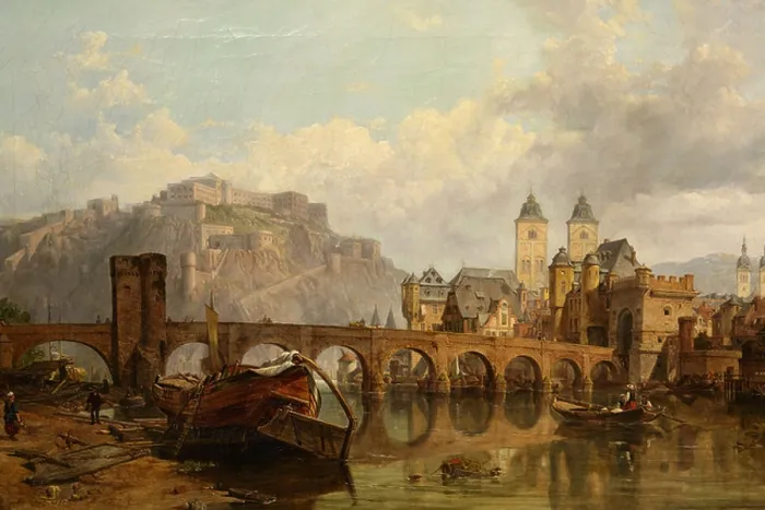 Framed Print : Oelgemaelde der Kunstausstellung im Mittelrhein-Museum Koblenz Framed Print : Oelgemaelde der Kunstausstellung im Mittelrhein-Museum Koblenz