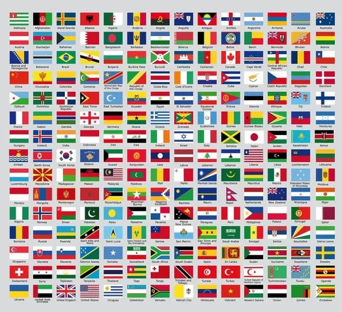 Framed Print : Official country flags Framed Print : Official country flags