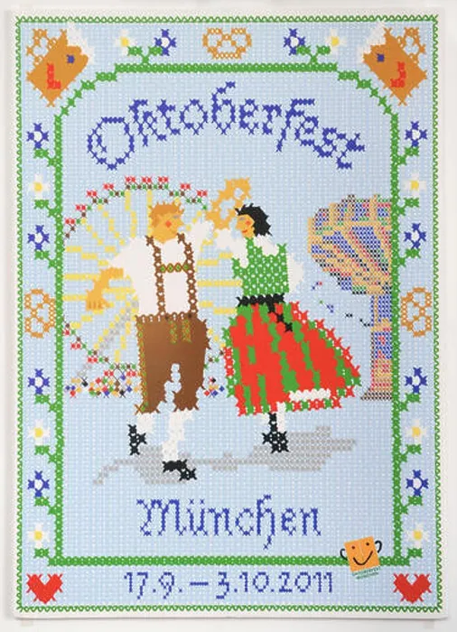 Framed Print : The official poster of the Octoberfest 2011 is presented during a press conference in Munich Framed Print : The official poster of the Octoberfest 2011 is presented during a press conference in Munich