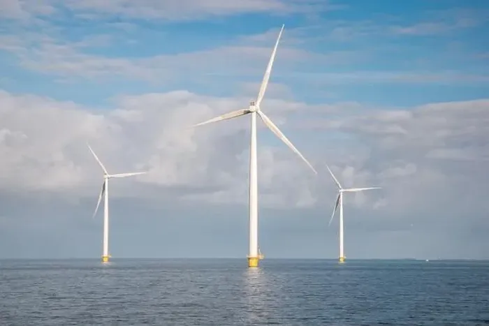 Framed Print : offshore windmill park with clouds and a blue sky, windmill park in the ocean drone aerial view with wind turbine Framed Print : offshore windmill park with clouds and a blue sky, windmill park in the ocean drone aerial view with wind turbine