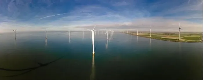 Framed Print : offshore windmill park with clouds and a blue sky, windmill park in the ocean drone aerial view with wind turbine Framed Print : offshore windmill park with clouds and a blue sky, windmill park in the ocean drone aerial view with wind turbine