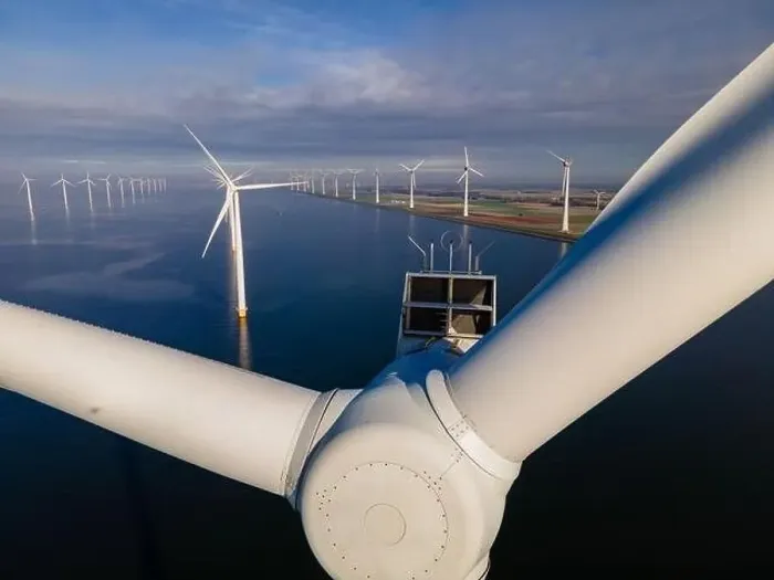 Framed Print : offshore windmill park with clouds and a blue sky, windmill park in the ocean drone aerial view with wind turbine Framed Print : offshore windmill park with clouds and a blue sky, windmill park in the ocean drone aerial view with wind turbine