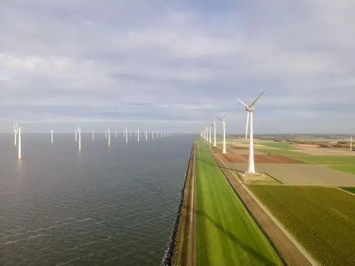 Framed Print : offshore windmill park with clouds and a blue sky, windmill park in the ocean drone aerial view with wind turbine Framed Print : offshore windmill park with clouds and a blue sky, windmill park in the ocean drone aerial view with wind turbine