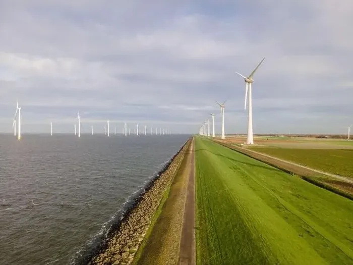 Framed Print : offshore windmill park with clouds and a blue sky, windmill park in the ocean drone aerial view with wind turbine Framed Print : offshore windmill park with clouds and a blue sky, windmill park in the ocean drone aerial view with wind turbine
