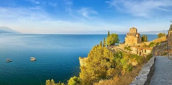 Ohrid Lake panoramic view, Macedonia, Balkans