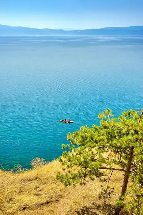 Framed Print : Ohrid Lake, Republic of Macedonia, Balkans